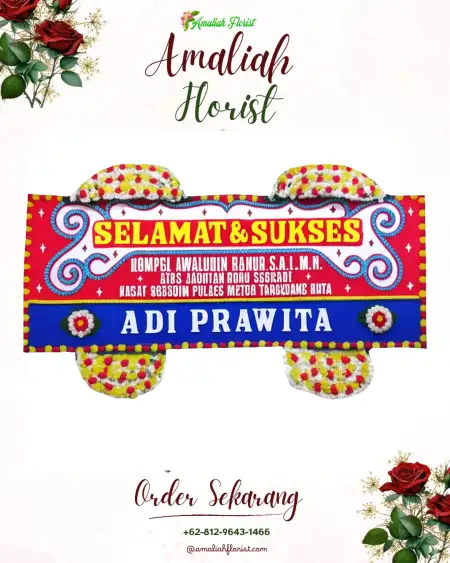 Papan Bunga Ucapan Selamat Clering