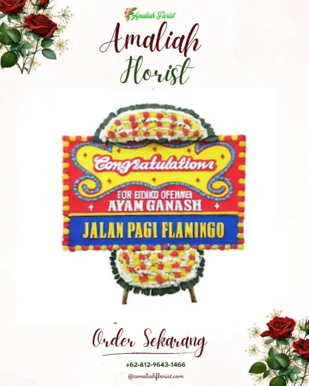 Sewa Papan Bunga Clering